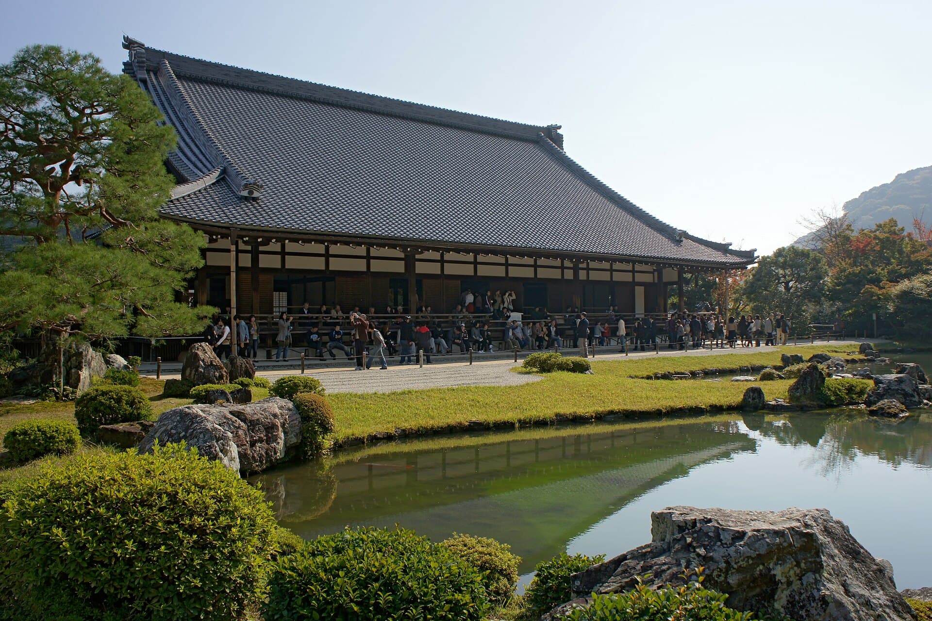The pond garden at Tenryu-ji in Kyoto